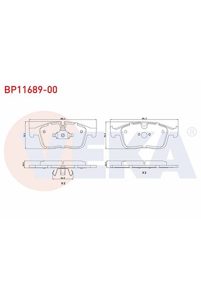 parcaplus Volvo Xc60 D4 2015- Brake Pad on - Elegant and Comfortable