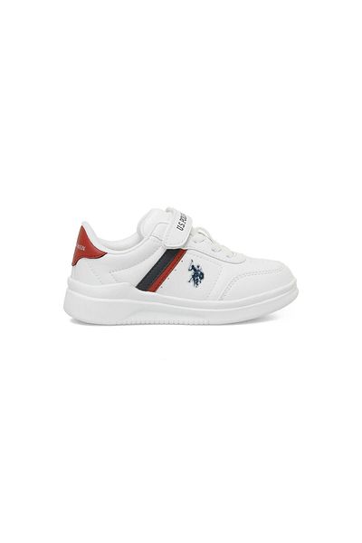 U.S. Polo Assn. Pantofi sport pentru băiat Berkeley Jr 4pr A101884807 Alb/lac/roșu