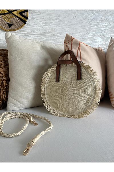 TamSeninTarzin Tomasi Cylinder Straw Bag