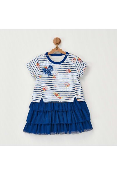 andywawa Navy Blue Baby Girl Dress Navy Blue