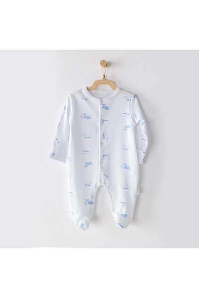 andywawa Ecru Baby Jumpsuit Ecru