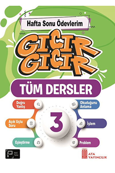 Ata Yayıncılık 3. Sınıf Gıcır Gıcır Hafta Sonu Ödevlerim Tüm Dersler