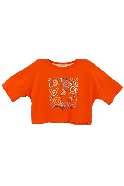 Çikoby Girl's T-Shirt Pomegranate Flower