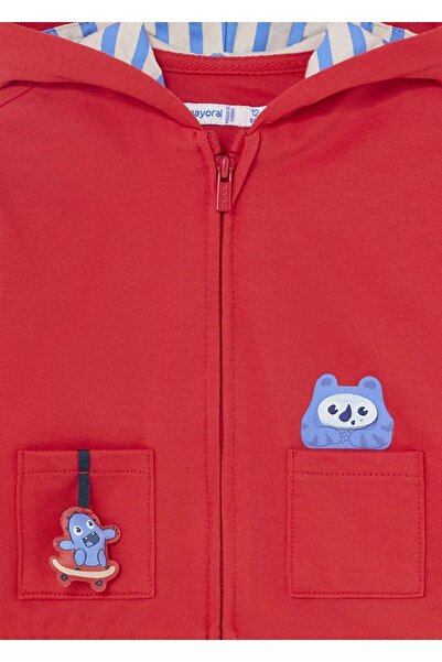 MAYORAL Baby Boy Hooded Jacket Red