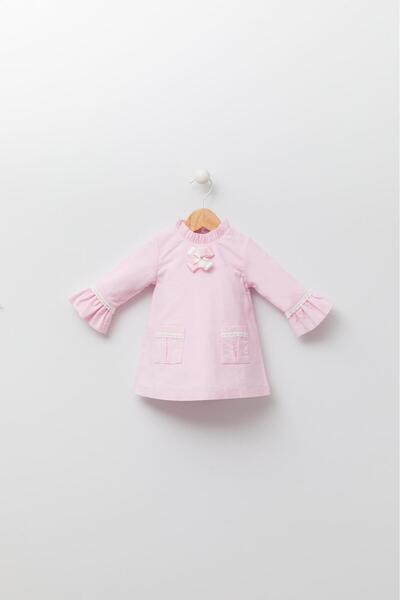 Babyhola Kadife Kız Bebek Çocuk Elbise 13535