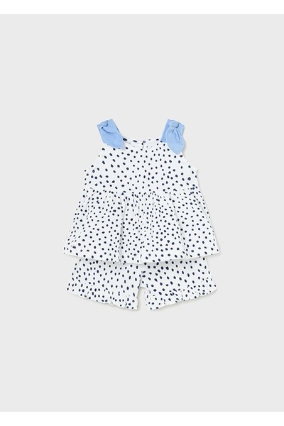 MAYORAL Baby Girl Shorts Set White