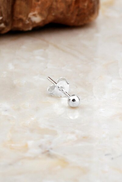 Sümer Telkari 3 Mm Gümüş Top Küpe 7075