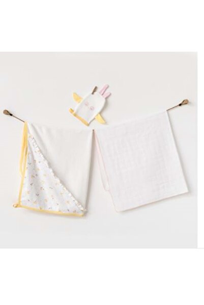 andywawa Baby Towel Set 3 Pieces White