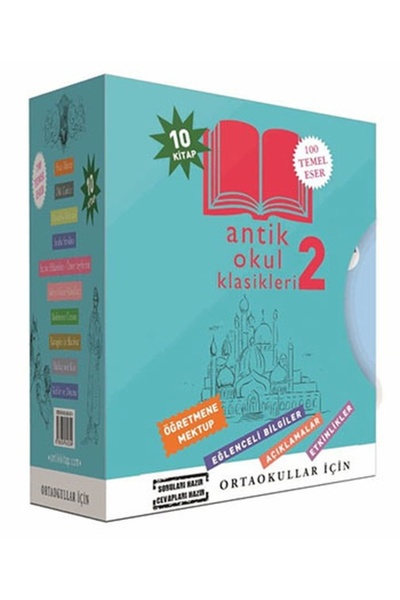 Antik Kitap Antik Okul Klasikleri Set 2 - 10 Kitap Takım