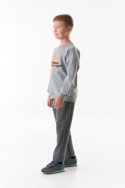 Fulla Moda Boy - Crew Neck Text Printed Sweatshirt