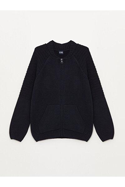 LC Waikiki Lcwk Basic Long Sleeve Boy's Knitwear Cardigan