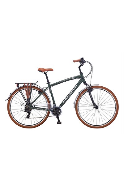 Salcano Sarajevo 700 28" Jant 19 Kadro 21 Vites V-fren Şehir Bisikleti Haki Beyaz