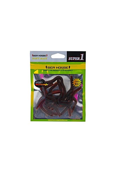 SEA HORSE Solucan Red Large 10 Pcs