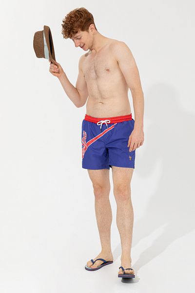 U.S. Polo Assn. Ανδρικό σορτς μπλε κολύμβησης - 50245365 -vr212