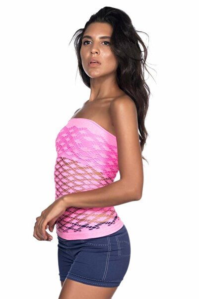 Emay Ροζ Mi 5034 Fancy Bustier Αθλητικός Κορσές