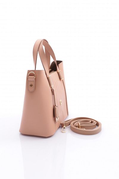 DGN Women's Column Shoulder and Shoulder Bag Nude 8183555