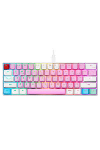 Gamertek لوحة مفاتيح الألعاب GK60 Mini Pro - Cotton Candy