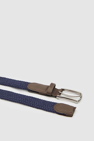 D'S Damat Navy Blue Groom Knitted Belt - Ds