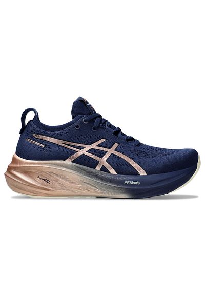 Asics Gel-Nimbus 26 Platinum Women's Blue Running Shoes 1012B740-400