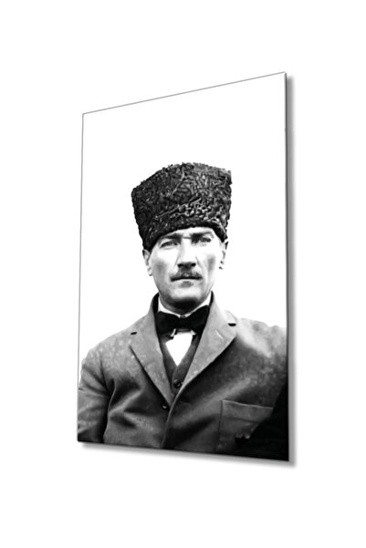 Atatürk Cam Tablo 4 mm Dayanıklı Temperli Cam