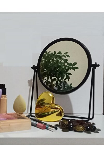 mifabrica Metal Siyah Makyaj Aynası Anneler Günü Hediyesi