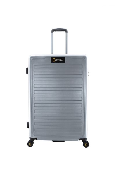 NATIONAL GEOGRAPHIC Cruise Luggage Trolley Large Check-In Silver