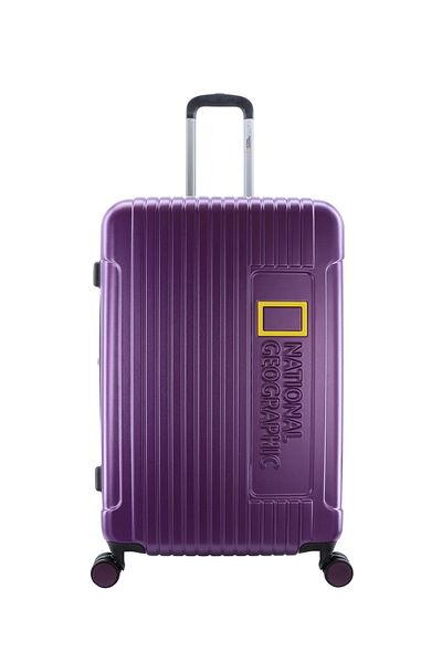NATIONAL GEOGRAPHIC Canyon Luggage Trolley Large Check-In Metallic Purple