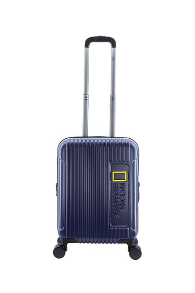 NATIONAL GEOGRAPHIC Canyon Luggage Trolley Carry-On Small Metallic Blue
