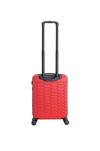 Discovery Reptile ABS Carry-On, TSA Lock, 4 Double Wheels, 20 Inch Red