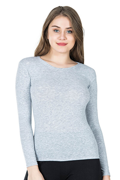 Derya Kurşun okrugla kragna Ženska majica dugih rukava 244