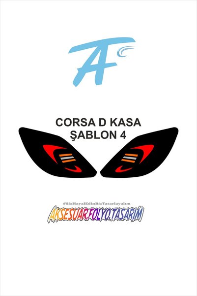 aksesuar folyo tasarım Opel Corsa D Stop Foil
