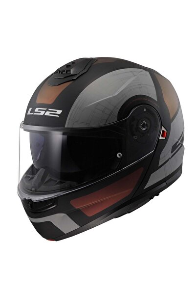 LS2 Strobe 2 Orıon Çene Açılır Motosiklet Kask Siyah