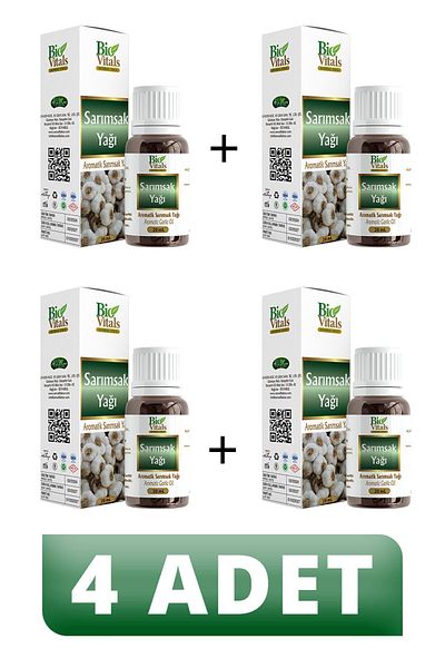 Bio Vitals 20 ml Garlic Oil - 4 PCS