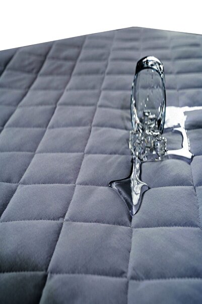 Formeya Sada šedých prošívaných matrací Pamukkale – chránič matrace odolný proti tekutinám, 2 chrániče polštářů (11 velikostí)