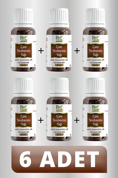 Bio Vitals 50 ml 6 PCS Pine Turpentine Oil