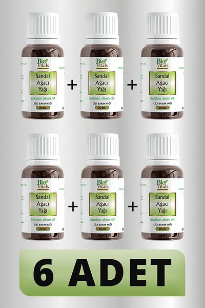 Bio Vitals 20 ml 6 PCS Sandalwood Oil