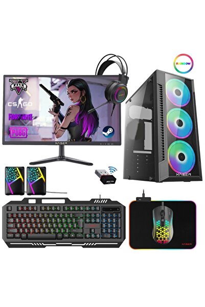 XASER Xsr203 I5 3470 16gb Ram 512gb Ssd 4gb Rx550 Ekran Kartı 21.5" Monitör O...