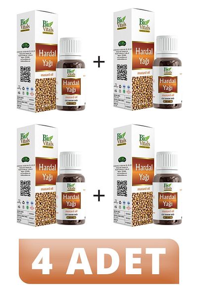 Bio Vitals 4 PCS Mustard Oil 50 ml