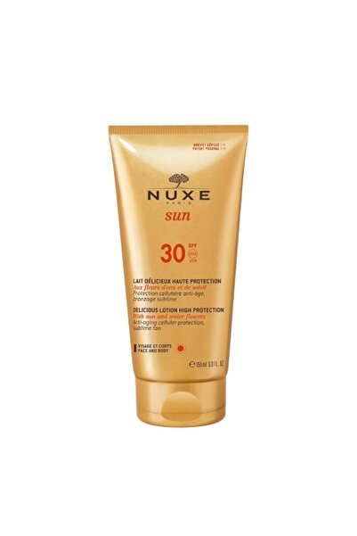 Nuxe Sun Lait Delicieux Spf 30 150 Ml Yüz Ve Vücut - Renkli Güneş Kremi