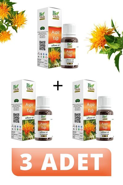 Bio Vitals 20 ml Safflower Oil - 3 PCS