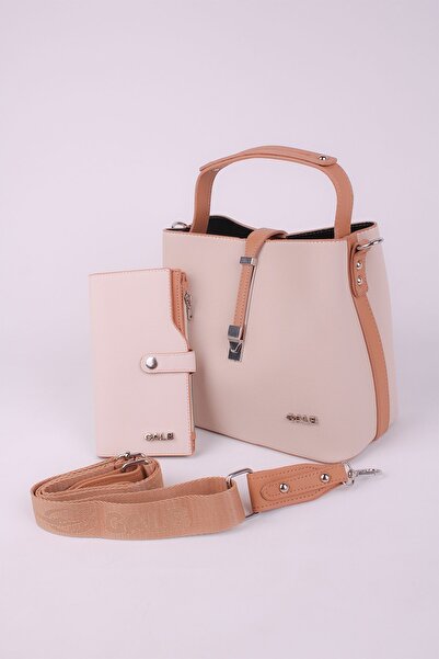 GALB LEATHER حقيبة كتف نسائية للموسم الجديد 4 أقسام حزام عريض قابل للتعديل 22...