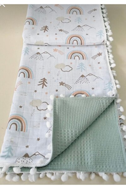 MiRKay Collection Müslin Bebek Pikesi Pemberengidir 90*80 Cm Dir