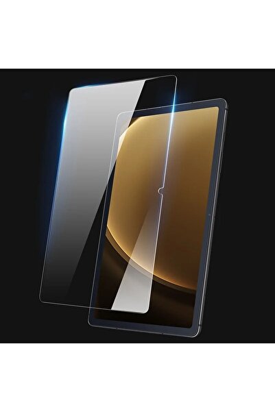 TEKNETSTORE Samsung Galaxy Tab A9+ Plus 11 Inç Nano Kırılmaz Ekran Koruyucu Şeffaf Cam Tam Uyumlu Sm-x210