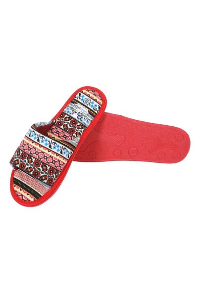 Flyingsteps Papuci pentru interior cu talpă anti-alunecare, cu model Kilim, pentru patru anotimpuri, pentru interior deschis