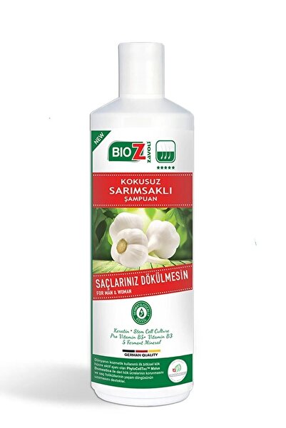 Bioz Saç Dökülmesine Karşı Kokusuz Sarımsaklı Şampuan 450 ml
