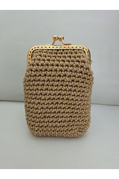 vivienmillineryhats Altın Renk Makrome Sigara Kılıfı, Sigaralık, Kartvizitlik...