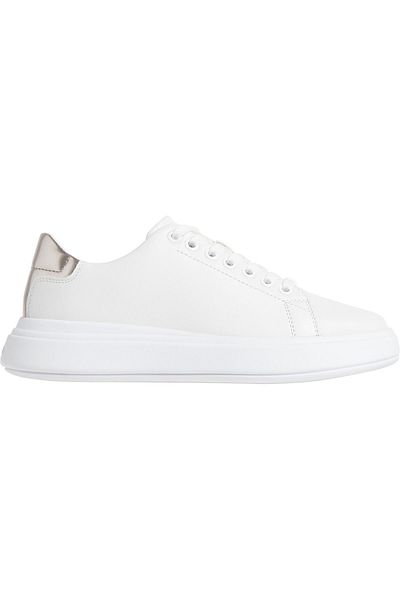 Calvin Klein Damen-Gummilaufsohle mit seitlichem Logo an Zunge und Ferse, geeignet für den täglichen Gebrauch B
