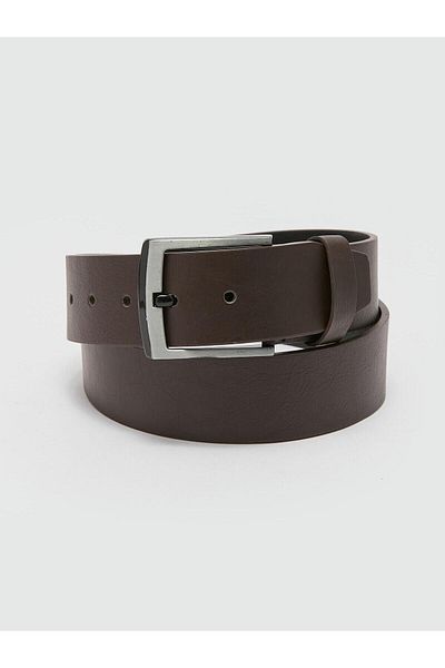 LC Waikiki LCW ACCESSORIES - Μαύρη Δερμάτινη Ανδρική Ζώνη