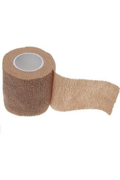 BiaTape Nude Colored Coban Cohesive Bandage - 2.5cmx4.5m, Self Adhesive