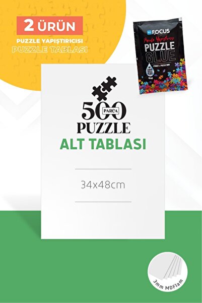 Neverland 500 Parça Puzzle Alt Tablası Ve Puzzle Yapıştırıcısı 1000'lik - Puzzle Yapımı Için Ideal Çözüm!